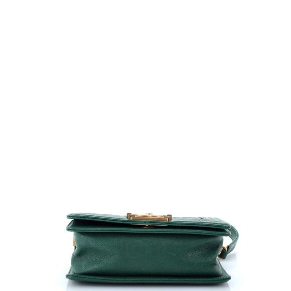 Chanel Boy Flap Bag Quilted Caviar Small Green - Picture 5 of 8